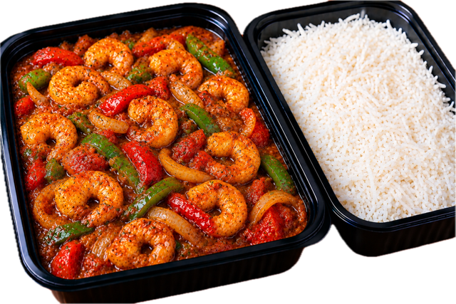 Shrimp Jalfrezi.