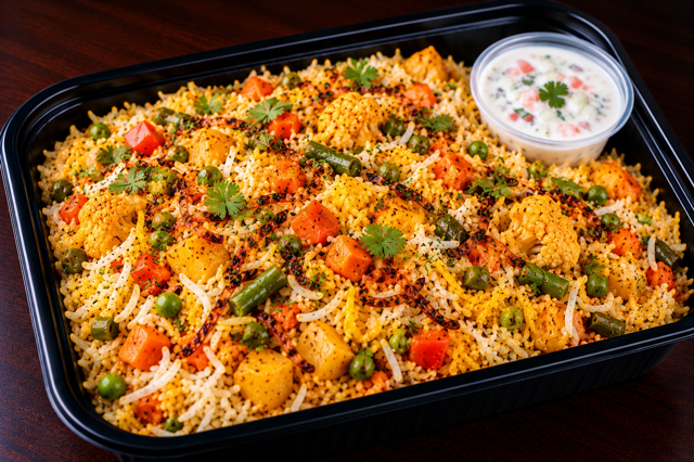 Mix Vegetable Biryani.