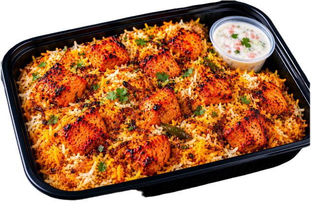 Chicken Tikka Biryani.