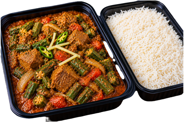 Lamb Bhindi.